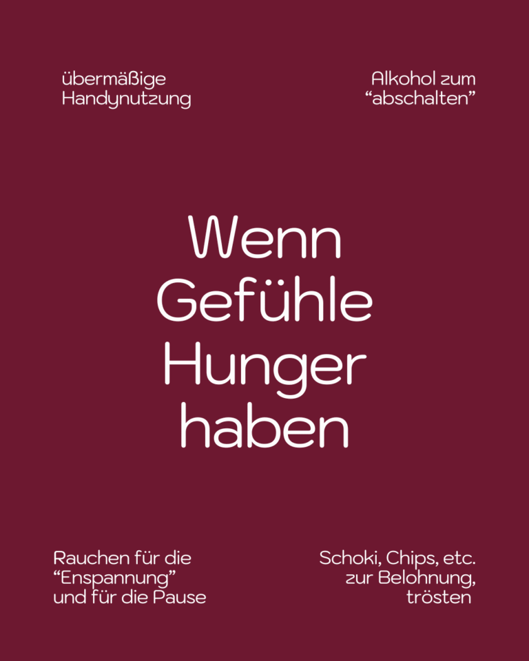 Wenn Gefühle Hunger haben