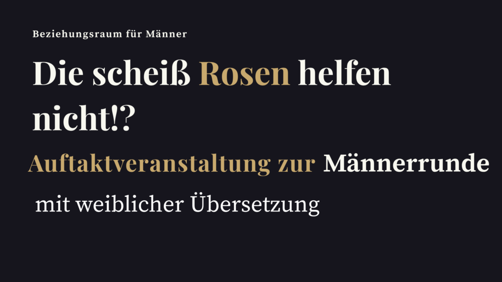 Beziehungsraum für Männer